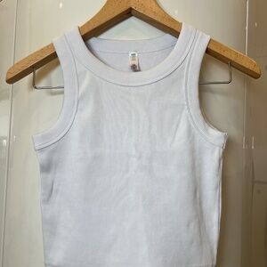 White ribbed tank